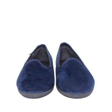 SLIPER TERCIOPELO AZUL