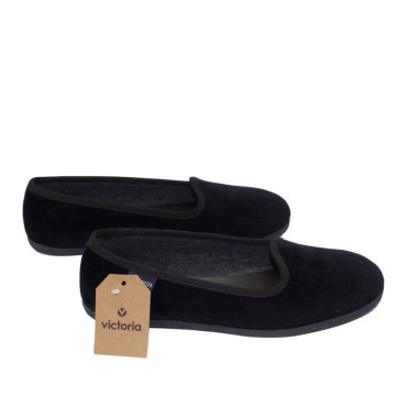 SLIPER TERCIOPELO NEGRO