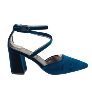 ZAPATO TERCIOPELO TURQUESA