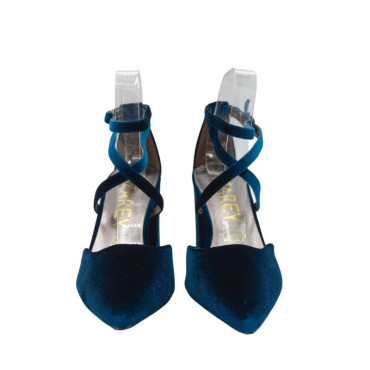 ZAPATO TERCIOPELO TURQUESA