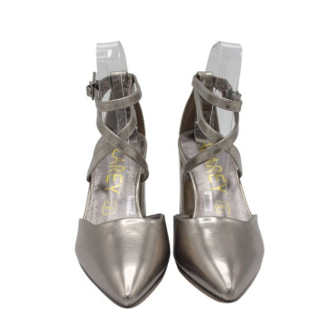 ZAPATO METALIZADO PLOMO