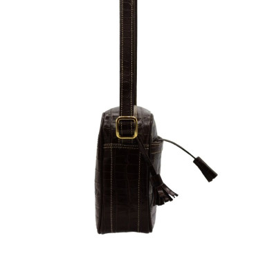 BOLSO CRUZAR GUANTERA PIEL COCO