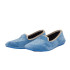 ZAPATILLA COPETE TERCIOPELO BORDADO CELESTE
