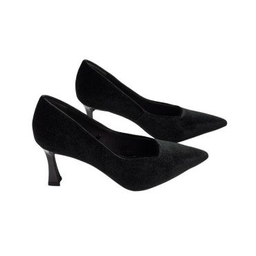 SALÓN ESTILETO TERCIOPELO NEGRO