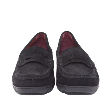 MOCASIN CUÑA ANTE NEGRO