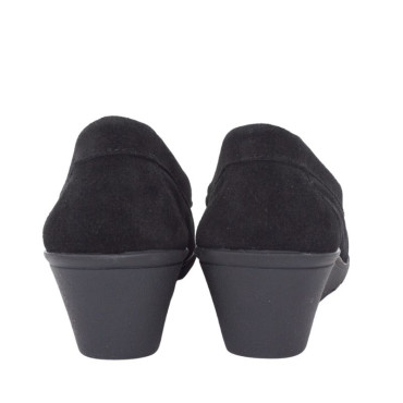 MOCASIN CUÑA ANTE NEGRO