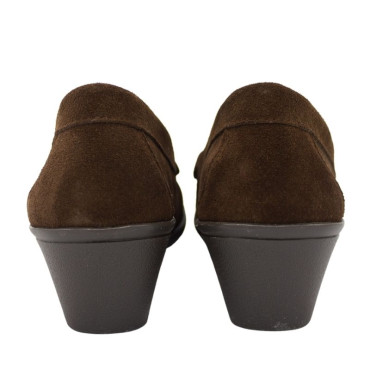 MOCASIN CUÑA ANTE MARRON