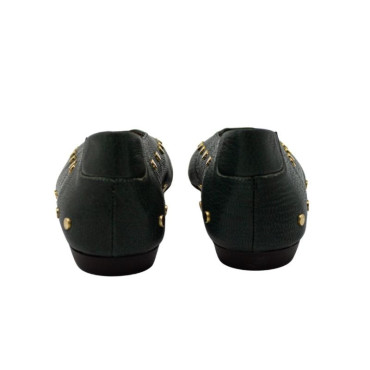 ZULEICA SALON CON TACHUELAS VERDE