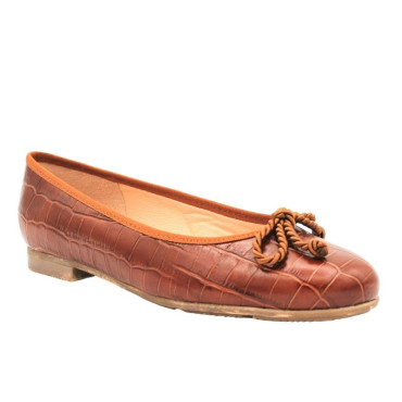 BAILARINA COCO CUERO OSCURO