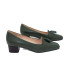MOCASÍN CON BORLAS Y TACÓN VERDE
