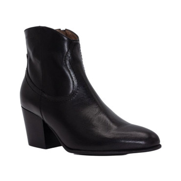 BOTIN ESTILO COWBOY NEGRO