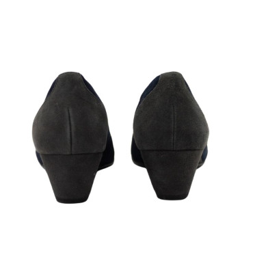 SALON CUÑA BICOLOR AZUL-GRIS