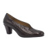 ZAPATO DE TACÓN CERRADO DE LADOS BOA MARRÓN