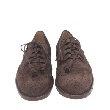 ZAPATO CON CORDONES GALES ANTE MARRÓN