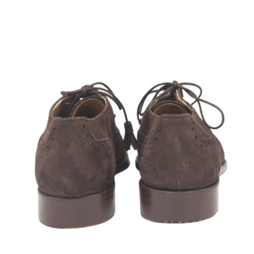 ZAPATO CON CORDONES GALES ANTE MARRÓN