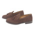 MOCASÍN CON BORLAS ANTE MARRÓN