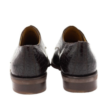 ZAPATO CON CORDONES   COCO MARRÓN