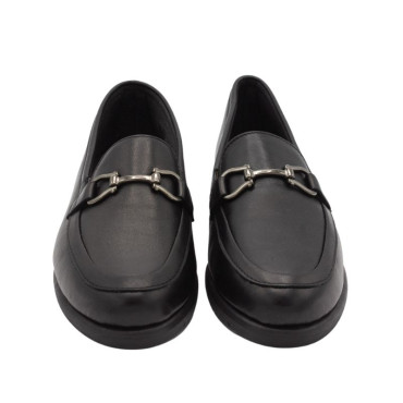 MOCASIN BOCADO CUÑA NEGRO