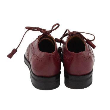 ZAPATO CON CORDONES GALES BURDEOS