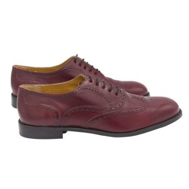 ZAPATO CON CORDONES INGLÉS BURDEOS
