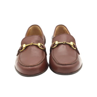 MOCASIN CON ESTRIBO MARRÓN