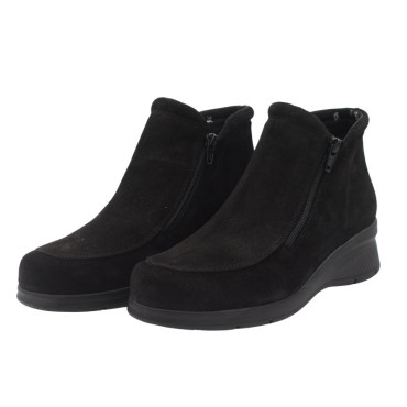 BOTIN CON DOS CREMALLERAS ANTE NEGRO