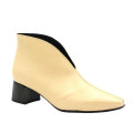 BOTIN TACÓN PIEL LISA BEIGE