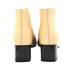 BOTIN TACÓN PIEL LISA BEIGE