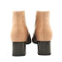BOTIN TACÓN PIEL LISA TAUPE