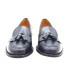 MOCASÍN CON BORLAS AZUL