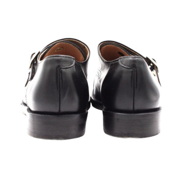 ZAPATO CON DOS HEBILLAS NEGRO