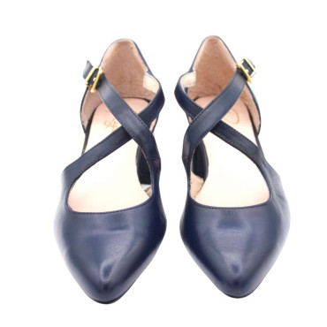 ZAPATO CON TIRAS CRUZADAS MARINO