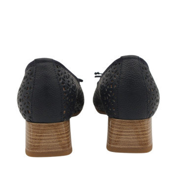 SALÓN CALADO CON TACÓN Y LAZO MARINO