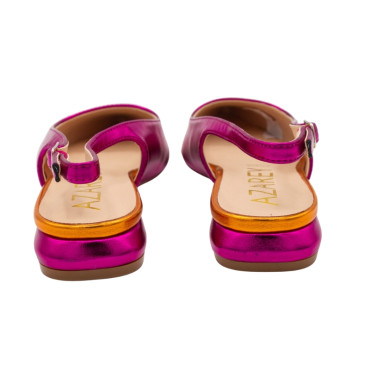 BAILARINA DESTALONADA METALIZADO FUXIA/ORO