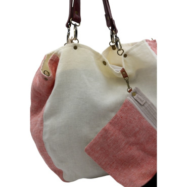 BOLSO AVA LINO CORAL
