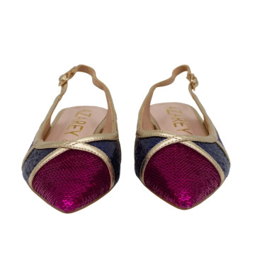 BAILARINA DESTALONADA LENTEJUELAS ROSA