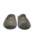 ZAPATILLA CHINELA TERCIOPELO BORDADO GRIS