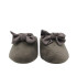 ZAPATILLA CHINELA TERCIOPELO LAZO GRIS