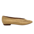 ZAPATO BAJO DE CROCHET ORO