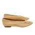 ZAPATO BAJO DE CROCHET ORO