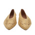 ZAPATO BAJO DE CROCHET ORO