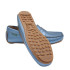 MOCASÍN PIEL METALIZADA AZUL