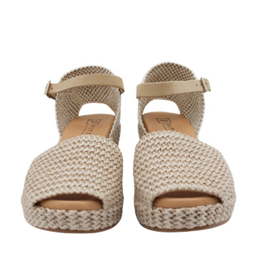 ALPARGATA PUNTA ABIERTA RAFIA NATURAL