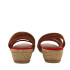 SANDALIA TIRAS MULTICOLOR ROJO
