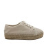ALPARGATA CON CORDONES BEIGE