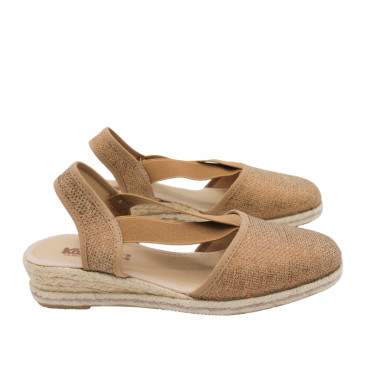 ALPARGATA CON GOMAS BRONCE