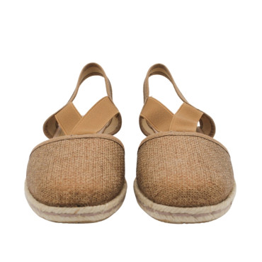 ALPARGATA CON GOMAS BRONCE