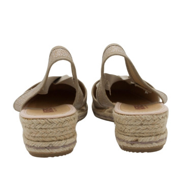 ALPARGATA CON GOMAS PLATA