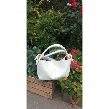 BOLSO GONDOLITA PIEL BLANCO