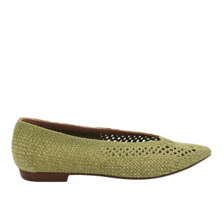 ZAPATO BAJO DE CROCHET VERDE